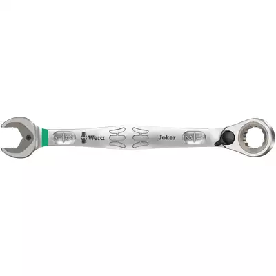 klucz płasko-oczkowy odgięty z grzechotką i przełącznikiem kierunku pracy 1/2", Joker Switch 6001, Wera [05020078001]