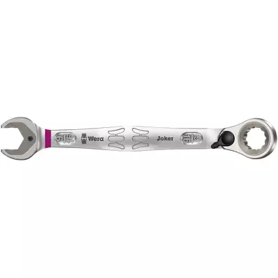 klucz płasko-oczkowy odgięty z grzechotką i przełącznikiem kierunku pracy 9/16", Joker Switch 6001, Wera [05020079001]