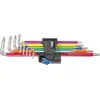 komplet 9 szt. kluczy trzpieniowych ze stali nierdzewnej do śrub Torx z funkcją przytrzymania, Multicolor Stainless Wera [05022689001]