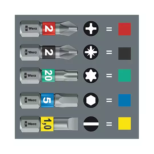 końcówka 1/4" BITORSION  z nasypem diamentowym, PH1/25mm WERA [05056400001]