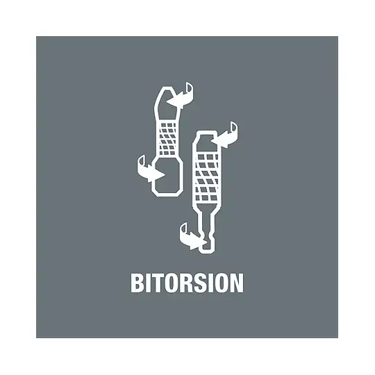 końcówka 1/4" BITORSION  z nasypem diamentowym, rozmiar TX10/25mm, Wera [05066100001]