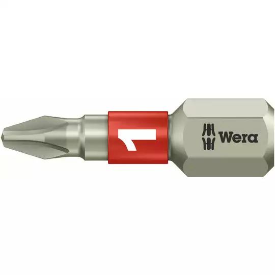 końcówka 1/4"  ze stali nierdzewnej do śrub z gniazdem Phillips, rozmiar PH1/25mm WERA [05071010001]