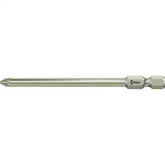 końcówka 1/4"  ze stali nierdzewnej do śrub z gniazdem Pozidriv, rozmiar PZ1/89mm WERA [05071084001]