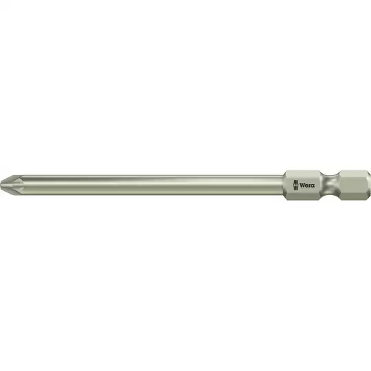 końcówka 1/4"  ze stali nierdzewnej do śrub z gniazdem Pozidriv, rozmiar PZ2/89mm WERA [05071085001]
