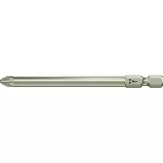 końcówka 1/4"  ze stali nierdzewnej do śrub z gniazdem Pozidriv, rozmiar PZ3/89mm WERA [05071086001]