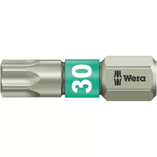 końcówka 1/4"  ze stali nierdzewnej do wkrętów z gniazdem Torx, rozmiar TX30/25mm, Wera [05071037001]