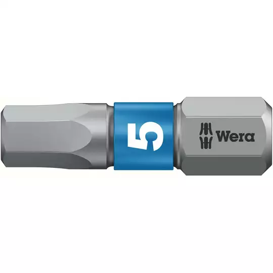 końcówka HEX 1/4" do śrub z gniazdem sześciokątnym, rozmiar 6mm, serii HEX-Plus, WERA [05056687001]