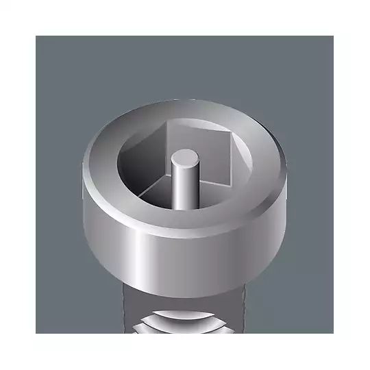 końcówka HEX z otworem 1/4" do śrub z gniazdem sześciokątnym, rozmiar 4mm, serii HEX-Plus, WERA [05056344001]