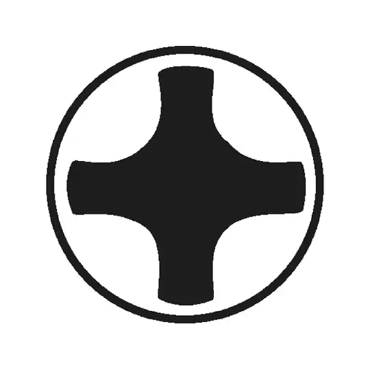 końcówka z gwintem M4 do wkrętów z gniazdem Phillips, rozmiar PH1/33mm, Wera [05065075001]