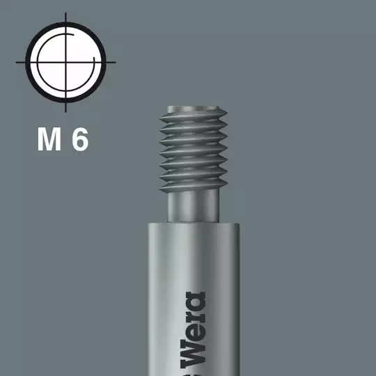 końcówki 10szt. z gwintem M6 do wkrętów z gniazdem Torx, rozmiar TX10/45mm, Wera [05064166001]