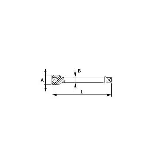 przedłużka udarowa do nasadek 3/4", długość 175mm , Irimo [175-01-2]