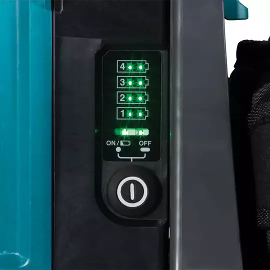 przenośna jednostka zasilająca / plecak zasilający na 4 akumulatory Li-Ion + 2 adaptery 18V i 2x18V, Makita PDC01 [191A59-5]