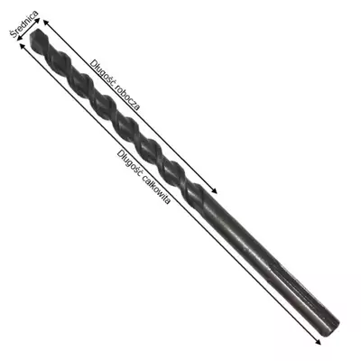 wiertło udarowe do betonu zbrojonego SDS-max, ostrze krzyżowe Nemesis, 12-340/200mm, Makita [B-19897] (1)