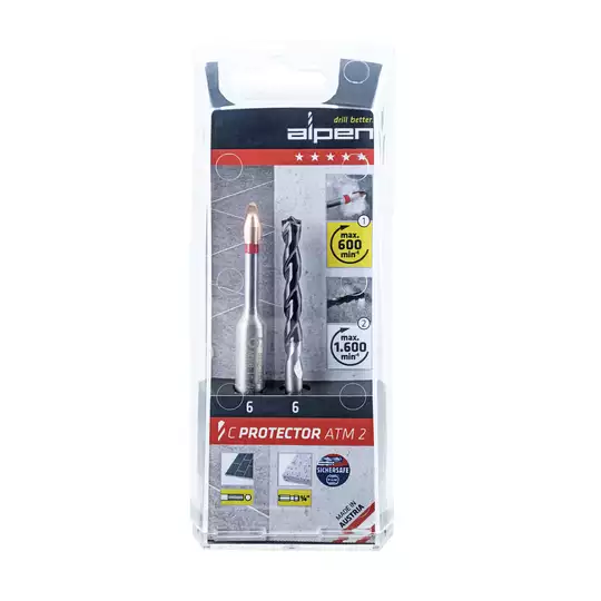 zestaw 2 szt. wierteł do płytek ceramicznych i betonu 5mm C PROTECTOR-Concrete ALPEN [0000303052100]