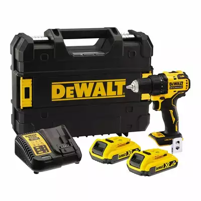 2-biegowa akumulatorowa wiertarko-wkrętarka 18V Li-Ion, 2 x 4,0 Ah, DeWALT [DCD777M2T-QW]   (1)