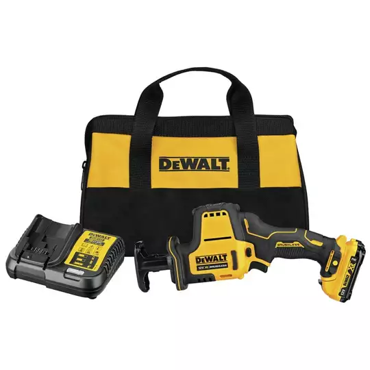 akumulatorowa, bezszczotkowa pilarka szablowa, 12 V Li-lon, 2 x 2,0Ah, DeWalt [DCS312D2-QW] 