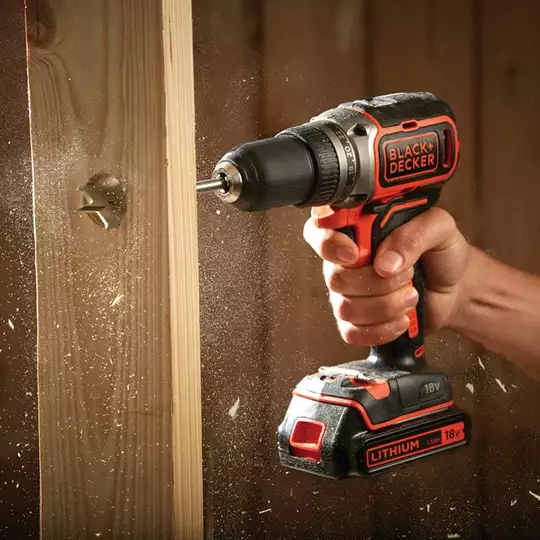 akumulatorowa, bezszczotkowa, wiertarko-wkrętarka 18V Li-Ion, Black+Decker [BL186N-XJ] 