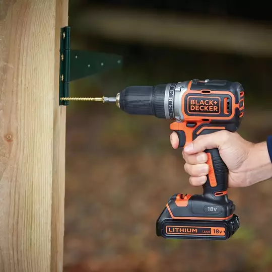 akumulatorowa, bezszczotkowa, wiertarko-wkrętarka 18V Li-Ion, Black+Decker [BL186N-XJ] 