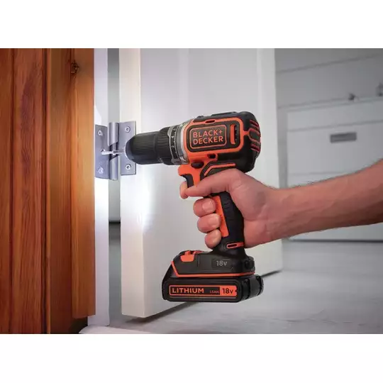 akumulatorowa, bezszczotkowa, wiertarko-wkrętarka 18V Li-Ion, Black+Decker [BL186N-XJ] 