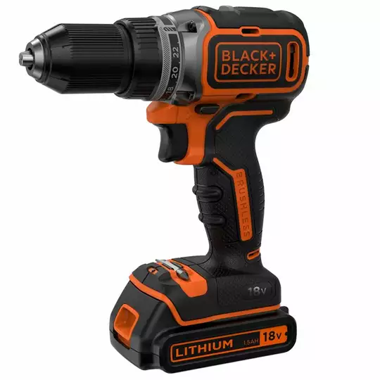 akumulatorowa, bezszczotkowa, wiertarko-wkrętarka 18V Li-Ion, Black+Decker [BL186N-XJ] 