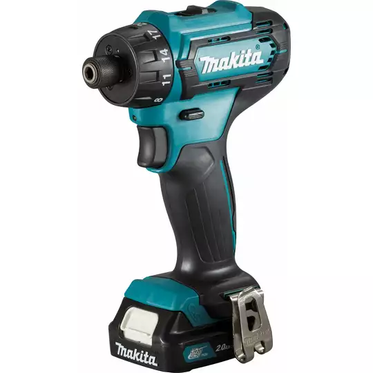 akumulatorowa wiertarko-wkrętarka 12 V Li-ion 2 x 2,0 Ah, Makita [DF033DSAE] 