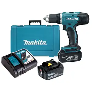 akumulatorowa wiertarko-wkrętarka 18V Makita [DDF453RFE] Li-Ion, 2x3,0Ah, LXT