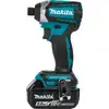 akumulatorowa wkrętarka/zakrętarka udarowa 1/4'', 18V Li-Ion 2x5,0Ah Makita [DTD154RTJ] + zestaw końcówek udarowych 1/4" IMPACT GOLD [B-28597] (1)