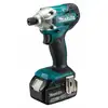 akumulatorowa wkrętarka/zakrętarka udarowa 1/4'', 18V Li-Ion 2x5,0Ah Makita [DTD156RTJ] + zestaw profesjonalnych nasadek udarowych 3/8" [B-54651]
