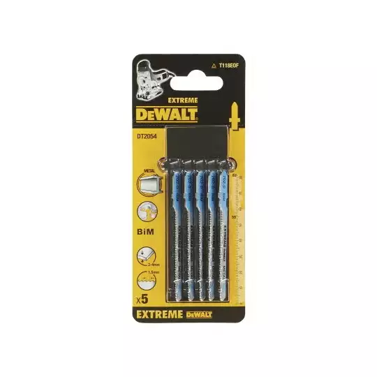 brzeszczoty do wyrzynarek 82mm do cięcia metali 5szt. DeWalt [DT2054-QZ]