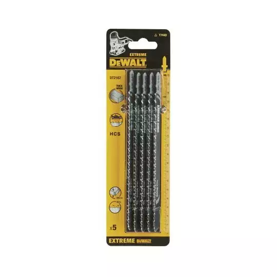 brzeszczoty do wyrzynarki 180mm do cięcia drewna, 5 szt. Extreme DeWALT [DT2167]