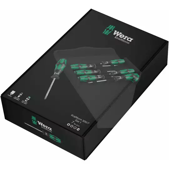 komplet 7szt. wkretaków Kraftform Plus 300/7 Set 1, 2go WERA [05105623001]