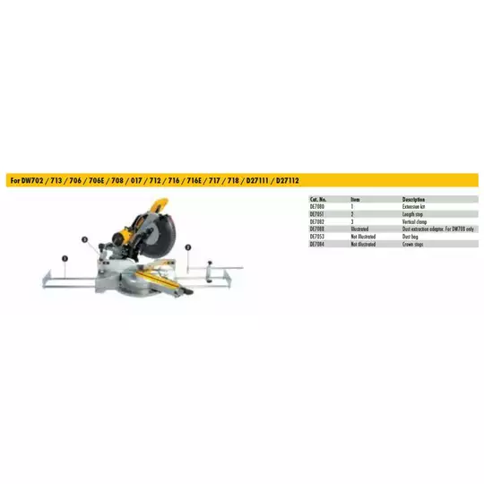 przykładnia boczna Dewalt [DE7051-XJ]