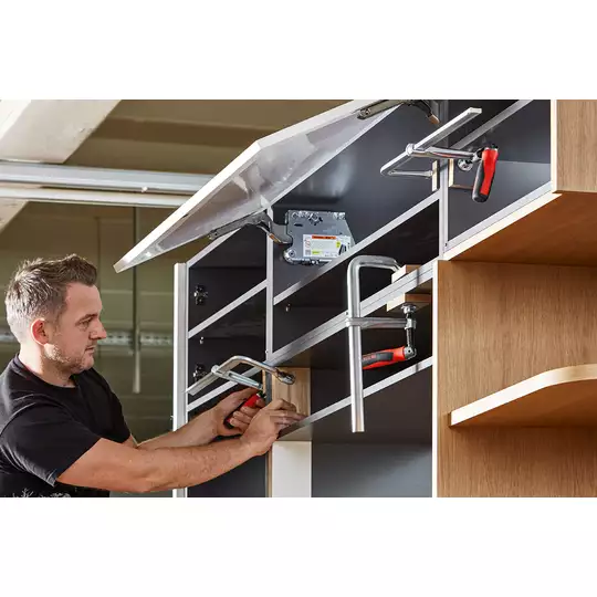 ścisk śrubowy stolarski stalowy 250 x 120 mm, BESSEY [GZ25KG]