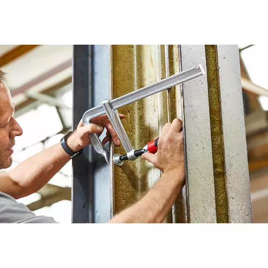 ścisk śrubowy stolarski stalowy 600 x 120 mm, BESSEY [GZ60-12KG]   