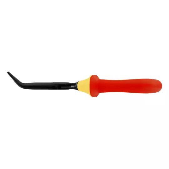 szczypce VDE półokrągłe, odgięte 45º, długość 160mm, rękojeść wielokomponentowa, Bahco [2427 S-160]