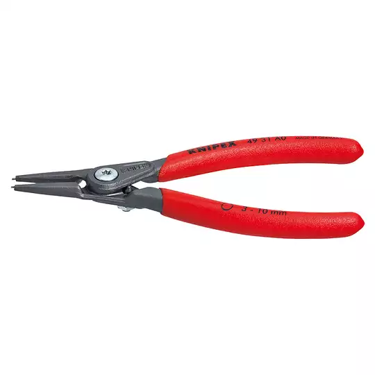 szczypce do pierścieni Segera zewnętrzne, proste z ogranicznikiem, zakres 3-10mm, KNIPEX [49 31 A0]
