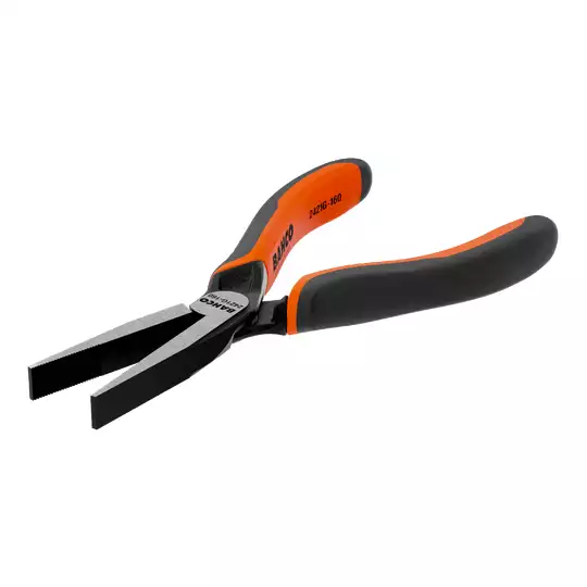szczypce płaskie długie 140mm bez ucinaka, rękojeść wielokomponentowa, Bahco [2421G-140]
