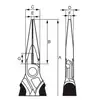 szczypce półokrągłe wydłużone 140mm, rękojeść wielokomponentowa VDE, Bahco [2430 S-140]