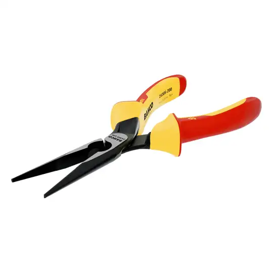 szczypce półokrągłe wydłużone 140mm, rękojeść wielokomponentowa VDE, Bahco [2430 S-140]