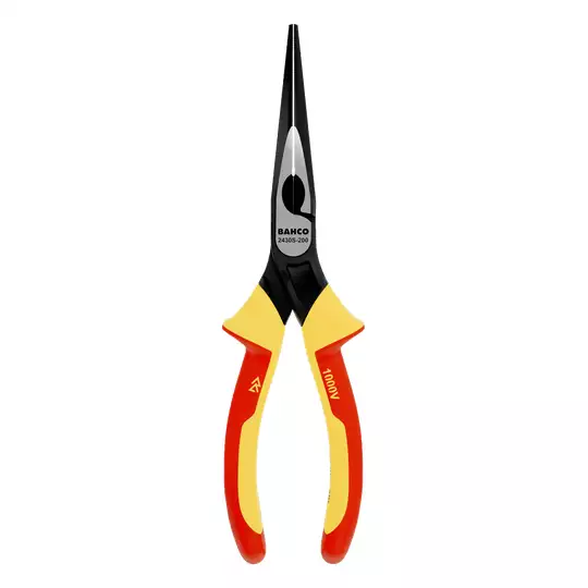 szczypce półokrągłe wydłużone 140mm, rękojeść wielokomponentowa VDE, Bahco [2430 S-140]