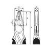 szczypce uniwersalne, kombinerki 160mm [2628G-160]