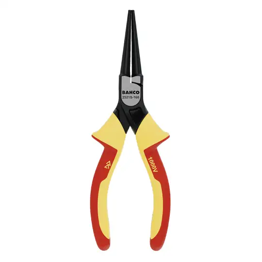 szczypce z końcówkami okrągłymi 140mm, rękojeść wielokomponentowa VDE, Bahco [2521S-140]