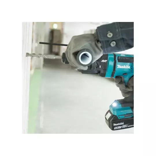 akmulatorowa młotowiertarka SDS+ 18V Li-Ion 2x5,0Ah w walizce Makita [DHR171RTJ] (1)