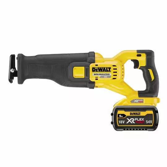 akumulatorowa piła szablasta 54 V FLEXVOLT, Li-lon, 2 x 6,0 Ah, TSTAK, DeWalt [DCS389T2-QW]  