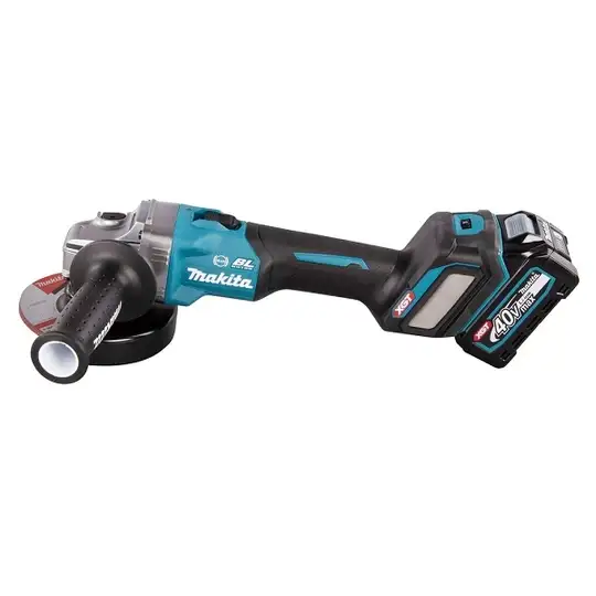 akumulatorowa szlifierka kątowa 125mm, 40V max Li-Ion, serii XGT, 2 x 4,0 Ah, Makita [GA023GM201]