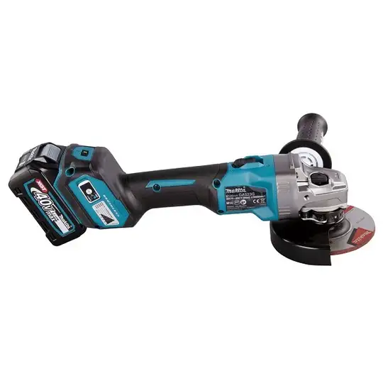 akumulatorowa szlifierka kątowa 125mm, 40V max Li-Ion, serii XGT, 2 x 4,0 Ah, Makita [GA023GM201]