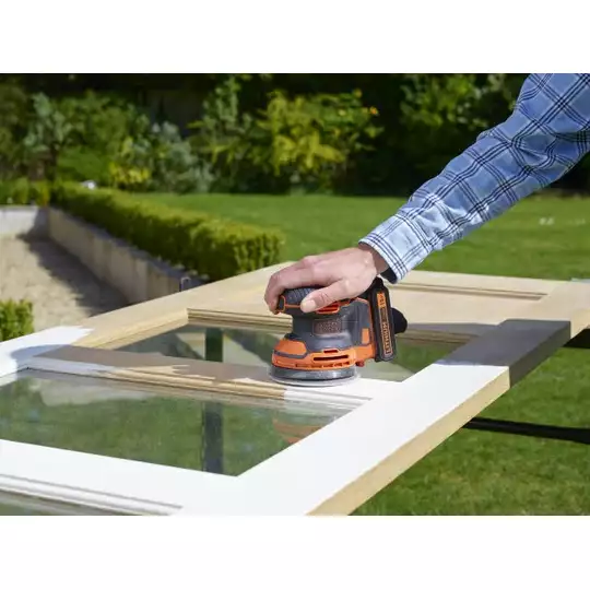 akumulatorowa szlifierka mimośrodowa 125mm, 18 V, Black+Decker [BDCROS18N-XJ]
