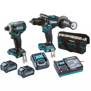 akumulatorowy zestaw Combo HP001G + TD001G, 40Vmax XGT, Makita [DK0114G201] 2x4,0 Ah, Li-Ion