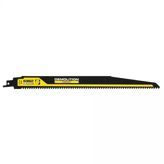 brzeszczot bagnetowych do drewna z gwoździami, 6 zębów/cal, 230mm serii XR Extreme Demolition Carbide, DeWalt [DT20439]