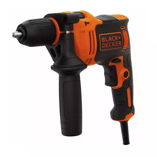 elektryczna wiertarka udarowa 710W + 32 akcesoria, Black+Decker [BEH710SA32]